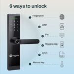Mygate Smart Door Lock SR with 6 Unlock Methods | 3 Deadbolts | Fingerprint, OTP, PIN, RFID Card, Key & Mobile App Access | Unauthorized Freeze | Remote Unlocking via OTP| 3-Year Warranty by Mygate - Image 3
