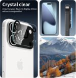 OpenTech® Premium Camera Lens Protector Tempered Glass Compatible For iPhone 17 Pro With Edge To Edge Coverage (Full Transparent) (Pack of Two) - Image 5