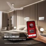 Havells Crabtree iSense Smart Monoblock Touch Panel with1 Fan, 3 ON/OFF Switch, 1 Dimmer, 2 scene (White) I Compatible with 6M Gang Box I Mesh connectivity I Compatible with Alexa, Google Home - Image 4