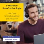 Jabra Evolve2 65 Wireless PC Headset – Noise Cancelling Microsoft Teams Certified Stereo Headphones with Long-Lasting Battery – USB-C Bluetooth Adapter – Black - Image 4