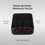 Nextech Hercules PDQC 22.5W Power Bank 20000mah Fast Charging | Triple Output (PD+2USB) & Dual Input (Type-C+Micro USB) | BIS Certified | Li-Polymer | Multi-Layer Protection | 20000 mah powerbank - Image 4
