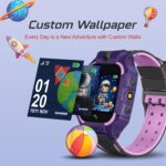 GameSir Kids Smartwatch for Boys & Girls, Men & Women, Sim Card Support, Location Tracker/GPS System, Music Player, Camera, Video,Notification, Alarm, Waterproof, Calling Smart Watch (Purple) - Image 4