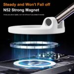 360° Vacuum Magnetic Phone Holder, Magnetic Car Phone Mount, Hands-Free Suction Cup Phone Holder for Car/Gym/Mirror/Shower, Mount Compatible with All Mobile Phones - Image 5