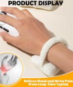 2 PCS Wrist Support for Mouse, Mouse Hand Rest, Ergonomic Cushion for Office and Gaming, Portable Wrist Pad for Computer Users, Travel-Friendly Design with Cute Smile Pattern - Image 4