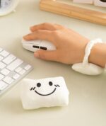 2 PCS Wrist Support for Mouse, Mouse Hand Rest, Ergonomic Cushion for Office and Gaming, Portable Wrist Pad for Computer Users, Travel-Friendly Design with Cute Smile Pattern - Image 5