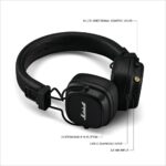 Marshall Major V Wireless On Ear Headphones, Black - Image 4