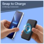 UNIGEN® Unipower 300 Mag-Safe Power Bank [Made in India] 10000mAh 15W Wireless/22W Wired Fast Charging, USB Type C Compatible with iPhone 17/16/15/14/13/12/Pro/Pro Max-Black - Image 5