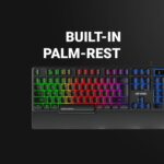 Ant Esports KM500W Gaming Keyboard and Mouse Combo, LED Wired, Ergonomic & Wrist Rest, Programmable, PC/Laptop/Mac - World of Warships Edition - Black - Image 4