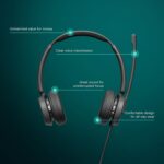 EPOS Impact 460T Binaural On-Ear USB C and USB A Wired Headset with Dual Noise-Canceling Mics, Microsoft Teams Certified, Plug-and-Play, Ideal for Office, Remote Work, Zoom & Business Calls - Image 3