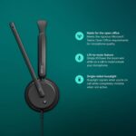 EPOS Impact 460T Binaural On-Ear USB C and USB A Wired Headset with Dual Noise-Canceling Mics, Microsoft Teams Certified, Plug-and-Play, Ideal for Office, Remote Work, Zoom & Business Calls - Image 4