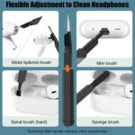 Elfora Electronic 20 in 1 Cleaning Kit| Multifunction Tool Kit with Screen Cleaning Cloth, Brush, Key Puller, Spray Bottle| Cleaner Kit for PC, Laptop, iPhone, iPad, MacBook, Airpod & Keyboard(Black) - Image 5