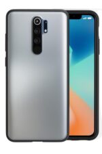 COVERBLACK Imported Smoke I_paky Case | Smoke Ultra Thin 360 Degree Protection Crystal Raised Edges | Tranparent Bumper Back Cover Case for Poco M2 - Black - Image 3