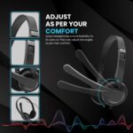 Dyazo Computer Wired Headphones | Headset with Mic | 3.5 MM Jack | Compatible for Laptops, PC, Notebooks (Black) - Image 3