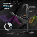 Dyazo Computer Wired Headphones | Headset with Mic | 3.5 MM Jack | Compatible for Laptops, PC, Notebooks (Black) - Image 4