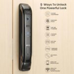 Golens X28 Luxury Smart Door Lock | 9 Ways Unlocking | 3D Face ID | Fingerprint | Mobile App | RFID Card | PIN | OTP | Mechanical Key | Temporary Password | No Extra Gateway Required | Black - Image 4