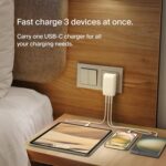 Belkin 67W (25W+20W+20W) 3-Port USB -C Wall Charger with PPS |Fast Charging Charger for iPhone 17, MacBook Pro, AirPods, Samsung Galaxy S25, Google Pixel 10, | 2 Years Warranty - Image 3