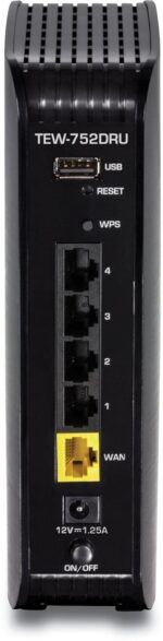 TRENDnet TEW-752DRU N600 Dual Band Wireless N Gigabit Router with USB Port - Image 4