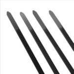 Hian 100Pcs-Pack 6-Inch (150mm) Heavy Duty Black Nylon Cable Zip Ties - Multi-purpose, Self-Locking, High Tensile Strength - Image 4