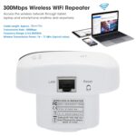 FOSA 300Mbps Wireless WiFi Repeater, Wireless WiFi Extender WiFi Range Repeater WLAN WiFi Network Mini WiFi Router Expander - Image 4