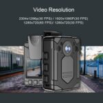 Full HD Professional Body Camera with 140° Wide-Angle Lens, 32GB Storage, 12-Hour Battery Backup, Infrared Night Vision, IP65 Waterproof - Image 3
