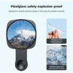 vlogging Phone Selfie Tool, Hand Mirror for Makeup|vlog|Selfie, Selfie Mirror Compact Phone Mirror Universal Phone Clip for iPhone 16/15/14/13/12 Android Smartphone Selfie vlog Accessories - Image 4