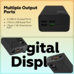 One Life Power 10 30000mAh Power Bank, 22.5W Fast Charging, Dual Input (USB-C & Micro), Triple Output (USB-A & C), PD & Quick Charge, Compatible with iPhone, Android & More (Black) - Image 6