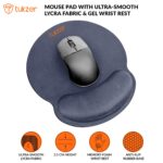 Tukzer Gel Mouse Pad| Memory Foam Cushion Mousepad with Wrist Support, Ergonomic Design| Non-Slip Rubber Base| Suitable for Gaming, Computer, Laptop, Home & Office Non-Slip Rubber Base (Grey) - Image 3