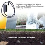 Ethernet Adapter Satellite Internet V2 for Rectangle Dish, Ethernet Adapter Rectangle Dish Antenna Satellite USB Internet Powerline Kit for V2 - Image 3