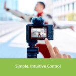 Sony Digital Camera ZV-1M2 for Content Creators with 18-50mm Wide-Angle Zoom Lens | Compact Camera with Strong Image Stabilisation | Accurate Autofocus | Cinematic Vlog Setting - Black - Image 6