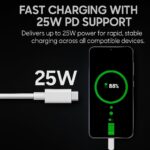 Samsung 25W Type-C PD Superfast Charging Adapter Compatible with 1M C-Type Cable for Galaxy A55|A16|A36|A56|A06|M07|M17|M36|M35|M16|M06|M07|M17|M05|M56|F36|F06|F05|F56|F16, 25watt USB C Fast Charger - Image 4