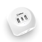 EMBOX Multi Plug Adapter with USB Ports Type -C (QC 3.0) Universal Sockets and LED Indicator, Safety Shutter, 3 Pin Plug Socket Extension, Grey - Image 3
