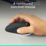 Logitech MK540 Advanced Wireless Keyboard and Mouse Combo for Windows, 2.4 GHz Unifying USB-Receiver, Multimedia Hotkeys, 3-Year Battery Life, for PC, Laptop - Black - Image 4