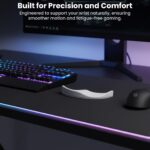 Gaming Mouse Wrist Rest Pad - Ergonomic Right-Hand Support with Soft Silicone Top, ABS Base & Natural Tilt for Office/PC Use Pain-Relief Palm Cushion Silicone Wrist Rest for Gaming, Laptop - Image 5