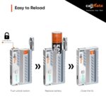 callmate Shotgun 23W PD Fast Charging 10000mAh Power Bank with USB-C PD Output, Lightweight & Portable, Replaceable Cells with 2X 5000mAh for Smartphone (Lithium-Ion, 2X 5000mAh), White - Image 4