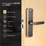 Yale Zuri S Smart Door Lock | Fingerprint, PIN, RFID & Manual Key | Bluetooth Enabled | Includes Wi-Fi Bridge | Smart Lock for Home | 3 Year Warranty | Antique Bronze - Image 4
