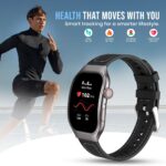 PunnkFunnk Newly Launched Fitrivo SmartWatch 2.01" Curved AMOLED Display, 100+ Watch Faces, Crown Control, 100+ Sports Modes, Health Tracking, Bluetooth Calling, IP67, for Men & Women (Black) - Image 4