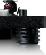 Lenco LS-50LEDBK Turntable | Record Player with Integrated Speaker | Preamp, 33, 45 and 78 RPM, Vinyl to MP3 | Black LED | Imported from EU - Image 4