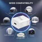 LRIPL USB Charger 5V 2A 10W Fast Charging Adapter | BIS Certified Wall Charger for Smartphones, Power Banks, Bluetooth Devices | Safe, Durable & Compact Mobile Charger – White - Image 3