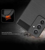 Samsung F15 Carbon Hybrid Armor TPU Back Case Cover Compatible with Samsung Galaxy F15 5G (Armor) - Image 3