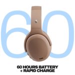 Skullcandy Crusher ANC 2 Over-Ear Wireless Headphones 100 dB| Active Noise Cancellation, Sensory Bass, Dual Pairing, 50H Battery, Rapid Charge, Alexa Built-in | Primer, Brown - Image 4