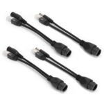VINGVO Poe Splitter, Poe Adapter DC12V Powerline Adapter with 5 Pairs for IP Camera (Black) - Image 9