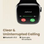 HAMMER Ace 3.0 Bluetooth Calling Smart Watch with Largest 1.85" IPS Display, Dual Mode, Spo2, Heart Rate, Strong Metallic Body & Skin Friendly Strap (Black) - Image 4