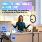 Tygot 10 Inches Big LED Ring Light for Camera, Phone tiktok YouTube Video Shooting and Makeup, 10" inch Ring Light with 7 Feet Long Foldable and Lightweight Tripod Stand - Image 3