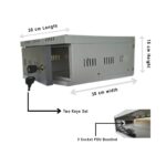 SCPmarts CCTV DVR Cabinet Box with Lock, 1U Server Network Rack, NVR CCTV Camera Storage Box for Security System WiFi Box Cabinet Metal Size (30cm x 30cm x 15 cm) - Image 3
