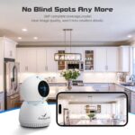 Camate Hybrid 4G Sim Based + Wi Fi Based 3MP Smart Indoor CCTV Camera | Baby Monitoring Surveillance | Motion Detection & Tracking | Night Vision | 2-Way Audio | Support 256GB Micro SD Card - Image 3