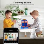 Camate Hybrid 4G Sim Based + Wi Fi Based 3MP Smart Indoor CCTV Camera | Baby Monitoring Surveillance | Motion Detection & Tracking | Night Vision | 2-Way Audio | Support 256GB Micro SD Card - Image 5