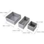 Foldable Cloth Storage Boxes – Set of 6 (Grey) | Non-Woven Fabric Organizers | 2 Small, 2 Medium & 2 Large | Wardrobe, Closet & Home Storage Solution - Image 6