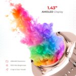 Nervfit Orion S1 Smartwatch with 1.43" AMOLED Display, Functional Crown Control, Bluetooth Calling, AI Voice Assistant, IP68 Waterproof, Heart Rate & SpO2 Monitor, and 100+ Sports Modes - (Rose Gold) - Image 3