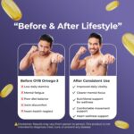 OYB Omega-3 Fish Oil 1000mg Softgel Capsules | Balanced EPA & DHA Content (180mg EPA & 120mg DHA) | Supports Heart, Brain & Joint Health | Pure Fish Oil Supplement | 30 Softgels per pack (Pack of 2) - Image 6