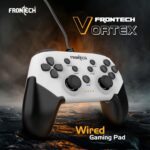FRONTECH VORTEX Wired Gaming Pad with Dual Vibration Motor, Programmable Macro Buttons, 1.8M USB Cable, for PC Windows/PS3/Android (GP-0012) - Image 3